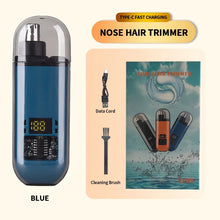 2 In 1 Electric Portable Ear And Nose Hair Trimmer Clipper 2024 Professional Painless Portable Eyebrow For Men