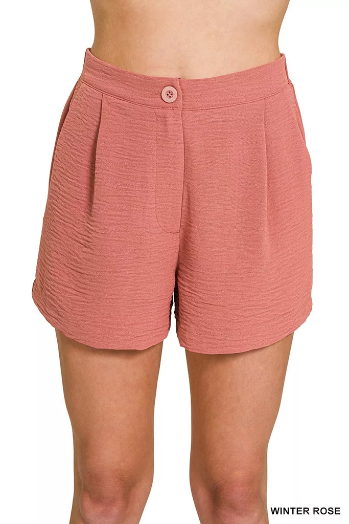 Winter Rose - Woven Airflow Shorts